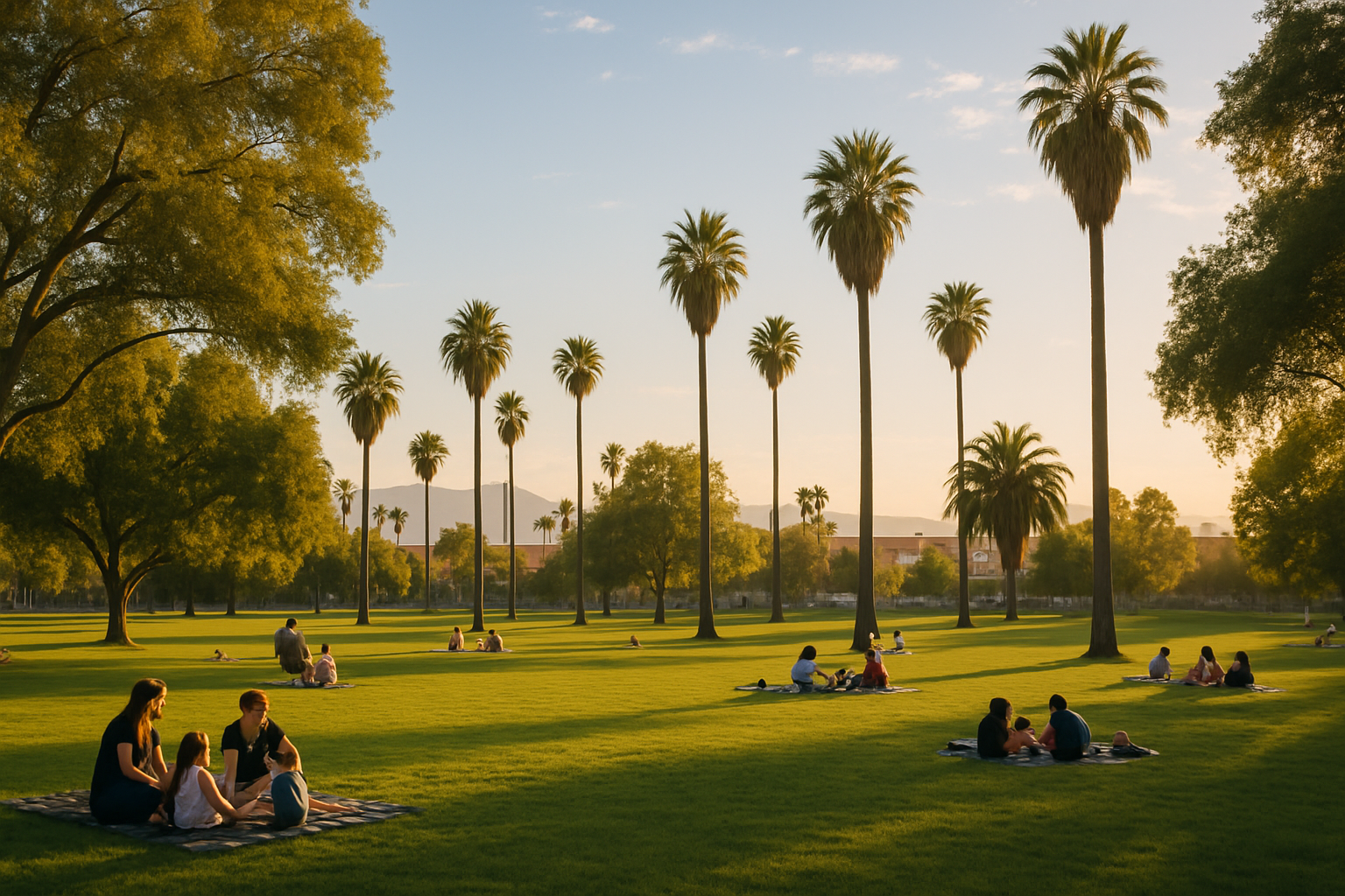 Riverside area scenery